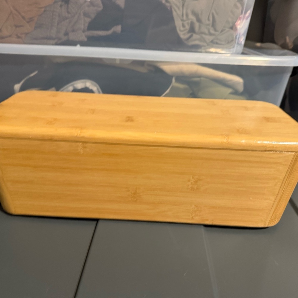 Natural Bamboo Organizer Box